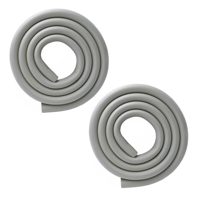 M2cbridge U Shape Extra Thick Furniture Table Edge Protectors Foam Baby Safety Bumper Guard 6.5 Ft (Grey (6.5ft x 2)) - Image 1